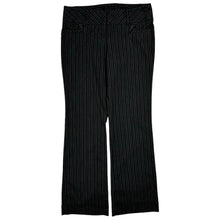 Load image into Gallery viewer, Women&#39;s Pinstripe Low-Rise Flared Trousers - Size M
