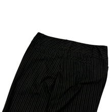 Load image into Gallery viewer, Women&#39;s Pinstripe Low-Rise Flared Trousers - Size M
