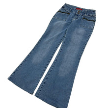 Load image into Gallery viewer, Women&#39;s Low-Rise Denim Flared Pants - Size S
