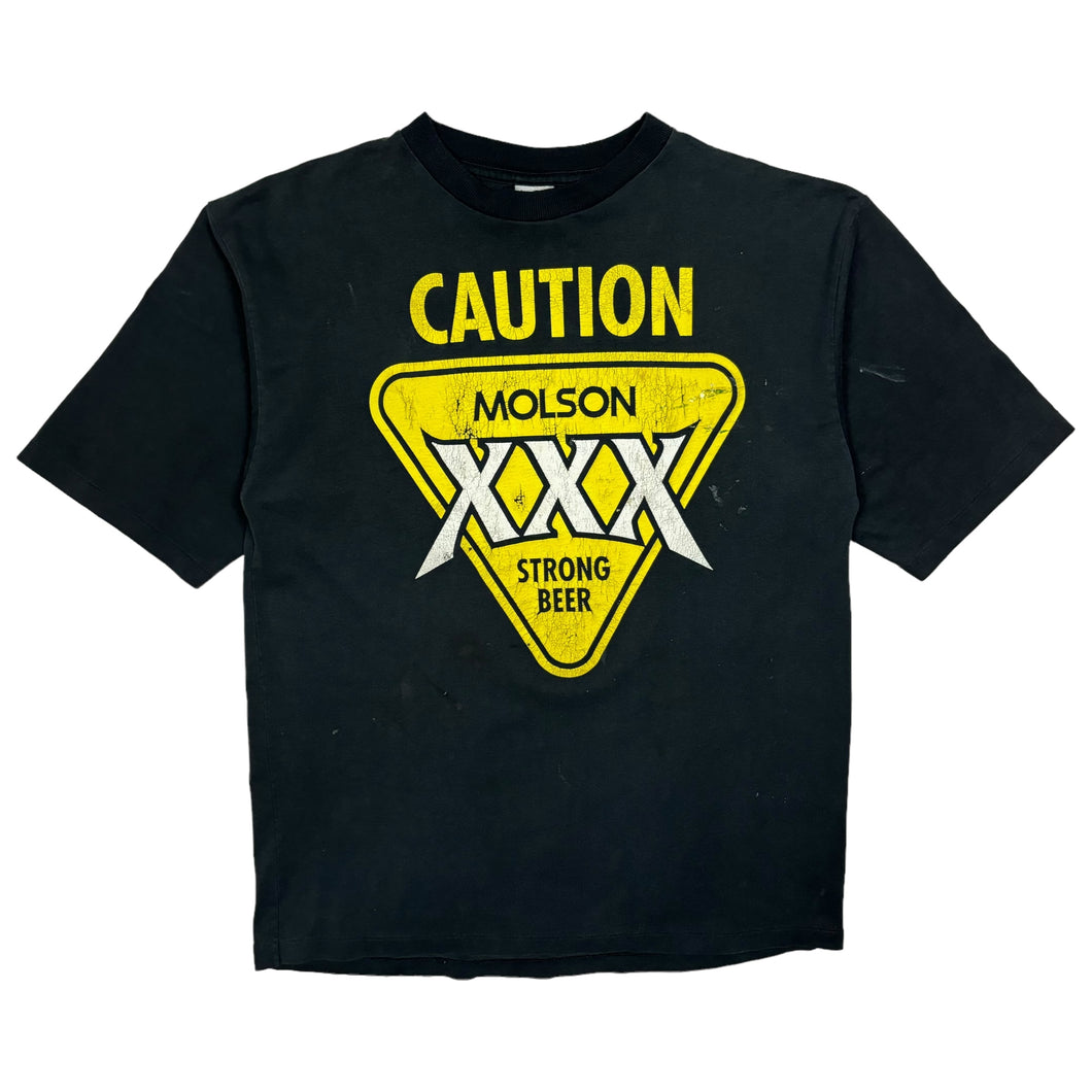 Molson XXX Strong Beer Handle With Care Painter's Tee - Size L