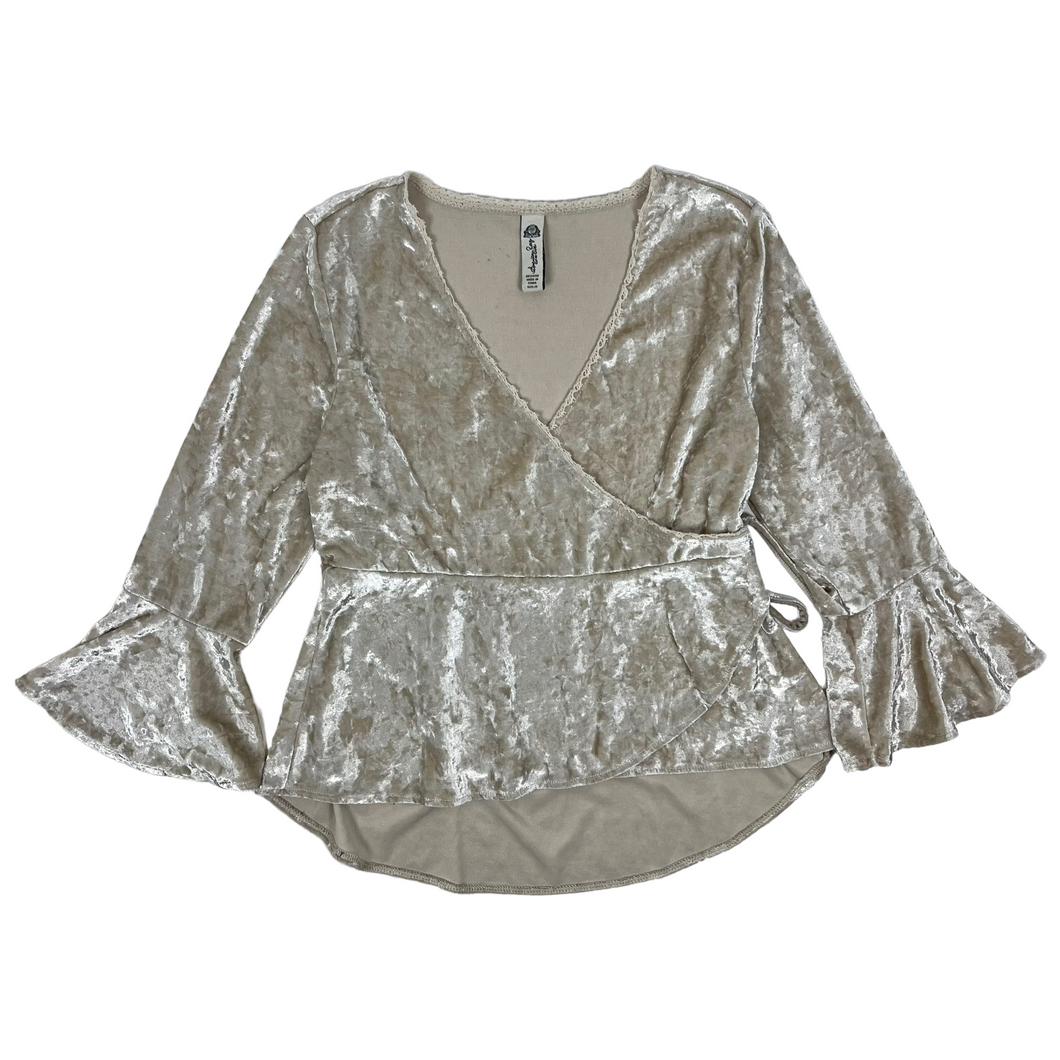 Women's Crushed Velvet Blouse - Size M