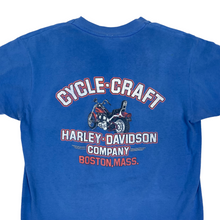 Load image into Gallery viewer, 1989 Harley Davidson Cyclecraft Boston Biker Tee - Size L
