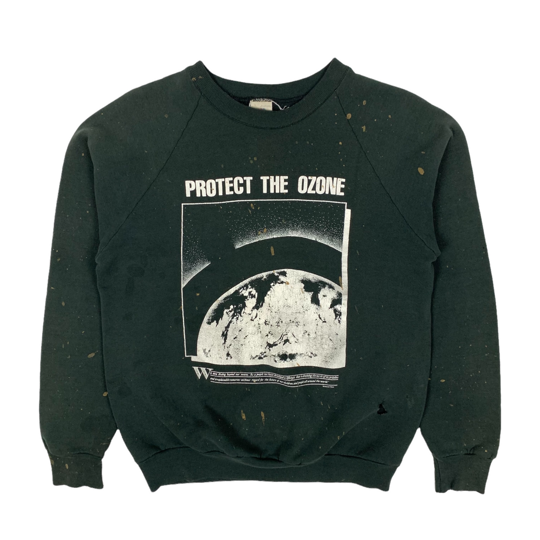 Thrashed Protect The Ozone Crewneck Sweatshirt - Size L