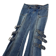 Load image into Gallery viewer, Women&#39;s Bongo Low Rise Flared Bondage Denim Jeans - Size S

