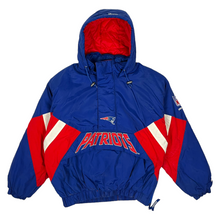 Load image into Gallery viewer, New England Patriots Starter Half Zip Pullover Jacket - Size L
