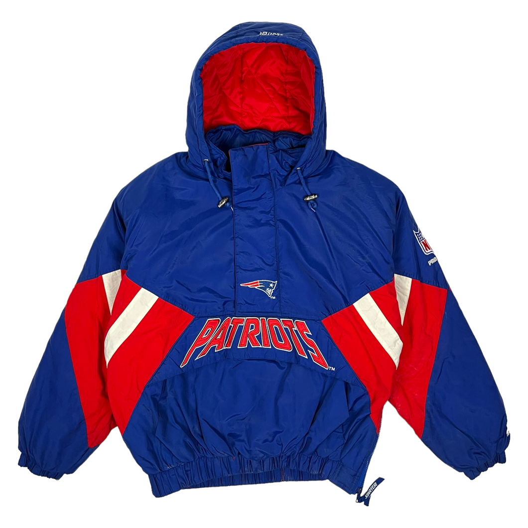 New England Patriots Starter Half Zip Pullover Jacket - Size L