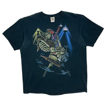 Load image into Gallery viewer, Liquid Blue Skeleton Guitar Player Tee - Size XL
