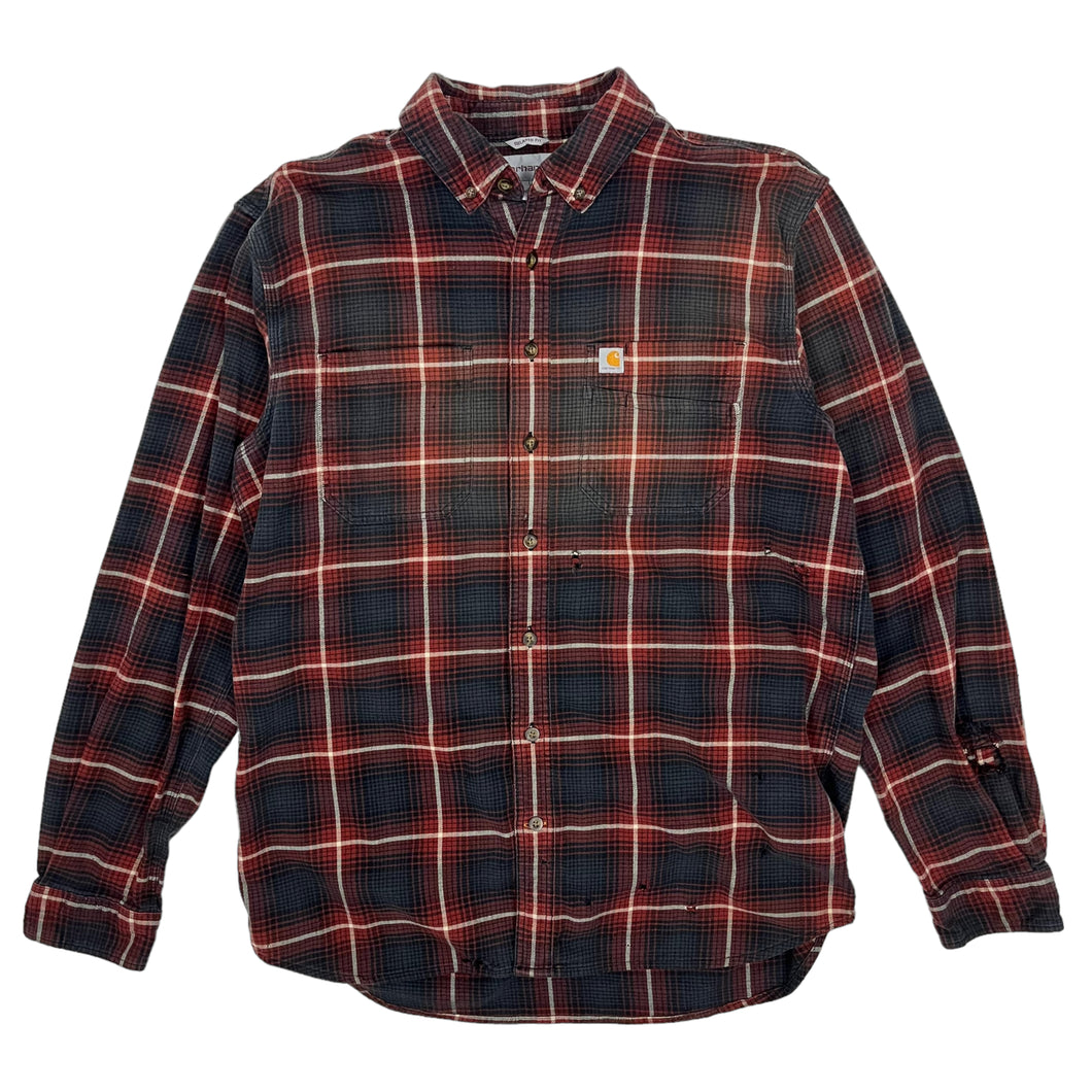 Thrashed Carhartt Flannel Shirt - Size XL