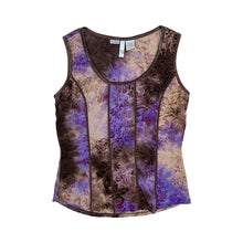 Load image into Gallery viewer, Women&#39;s Floral Print Paneled Tank Top - Size S
