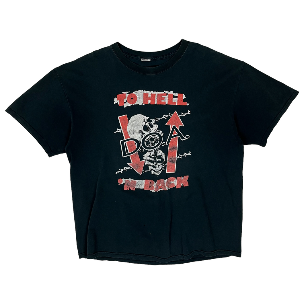 D.O.A. To Hell N' Back Band Tee - Size XL
