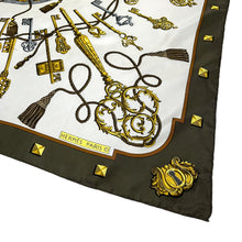 Load image into Gallery viewer, Hermès Les Cles Silk Scarf - O/S
