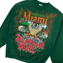 Load image into Gallery viewer, 1993 University of Miami Taz Crewneck Sweatshirt - Size XL
