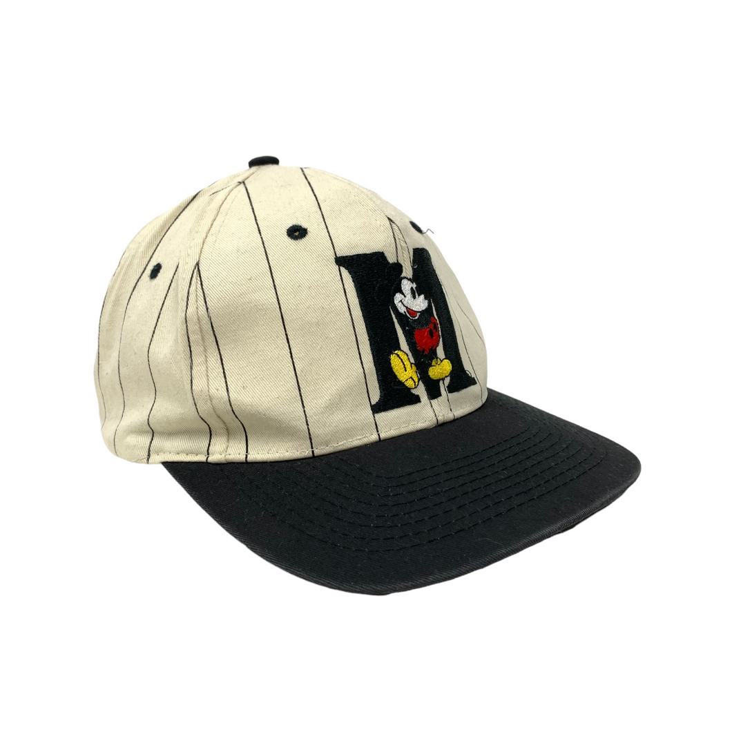 Mickey Pinstripe Baseball Hat - Adjustable
