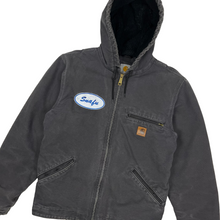 Load image into Gallery viewer, Snafu Branded Carhartt Hooded Sherpa Lined Work Jacket - Size M
