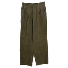 Load image into Gallery viewer, Pleated Corduroy Trousers - Size 30&quot;
