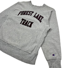 Load image into Gallery viewer, Champion Reverse Weave Forest Lake Track Crewneck Sweatshirt - Size L

