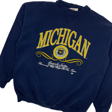 Load image into Gallery viewer, University of Michigan Distressed Crewneck Sweatshirt - Size XL
