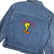Load image into Gallery viewer, Looney Tunes Tweety Denim Jacket - Size S

