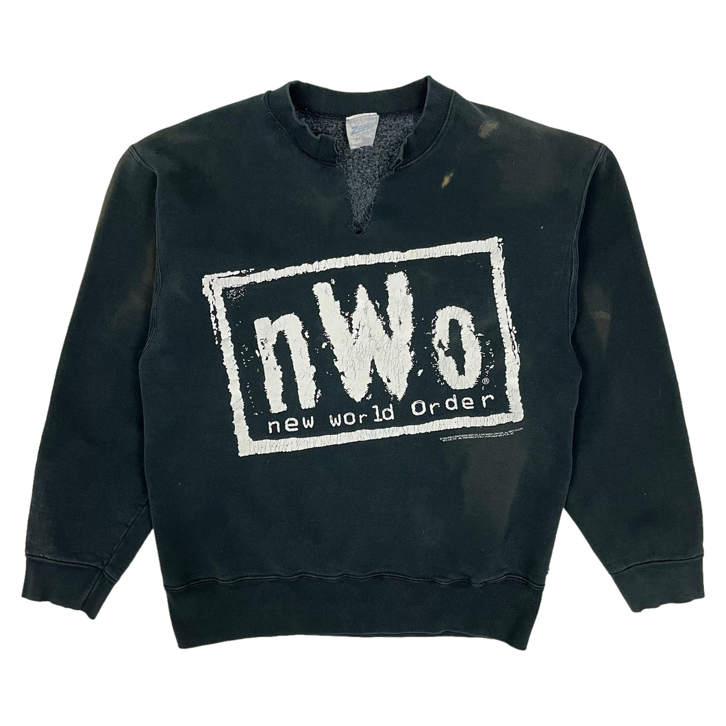 1998 Distressed NWO WCW V Cut Sweatshirt - Size M