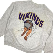 Load image into Gallery viewer, 1993 Minnesota Vikings Nutmeg Crewneck Sweatshirt - Size L
