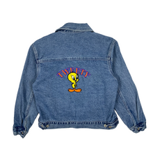 Load image into Gallery viewer, Looney Tunes Tweety Denim Jacket - Size S
