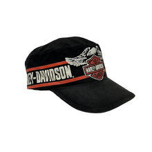 Load image into Gallery viewer, Harley Davidson Pillbox Biker Hat - Adjustable
