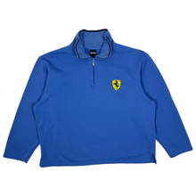 Load image into Gallery viewer, 1999 Ferrari Quarter Blue Zip Pullover - Size L
