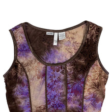 Load image into Gallery viewer, Women&#39;s Floral Print Paneled Tank Top - Size S
