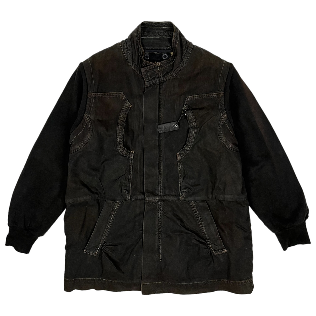 A/W 2001 Rick Owens SLAB Sherpa Lined Parka Jacket - Size XL