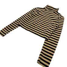 Load image into Gallery viewer, Women&#39;s Gap Striped Cropped Turtleneck - Size S/M
