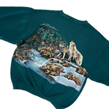 Load image into Gallery viewer, Extinction Is Forever Wolf Crewneck Sweatshirt - Size M
