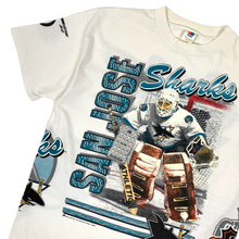 Load image into Gallery viewer, 1991 San Jose Sharks NHL All Over Print Tee - Size XL
