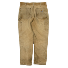 Load image into Gallery viewer, Carhartt Double Knee Dungaree Work Pants - Size 34&quot;
