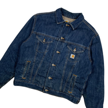Load image into Gallery viewer, Carhartt Sherpa Lined Denim Jacket - Size L
