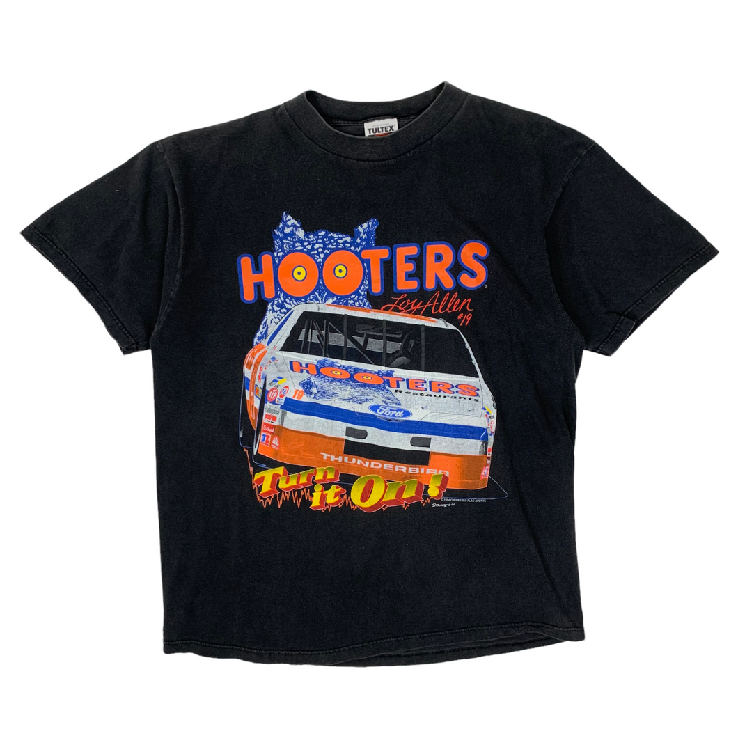 1994 Hooters Loy Allen #19 NASCAR Race Tee - Size XL