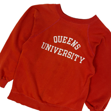 Load image into Gallery viewer, Champion Blue Bar Queens University Crewneck Sweatshirt - Size S
