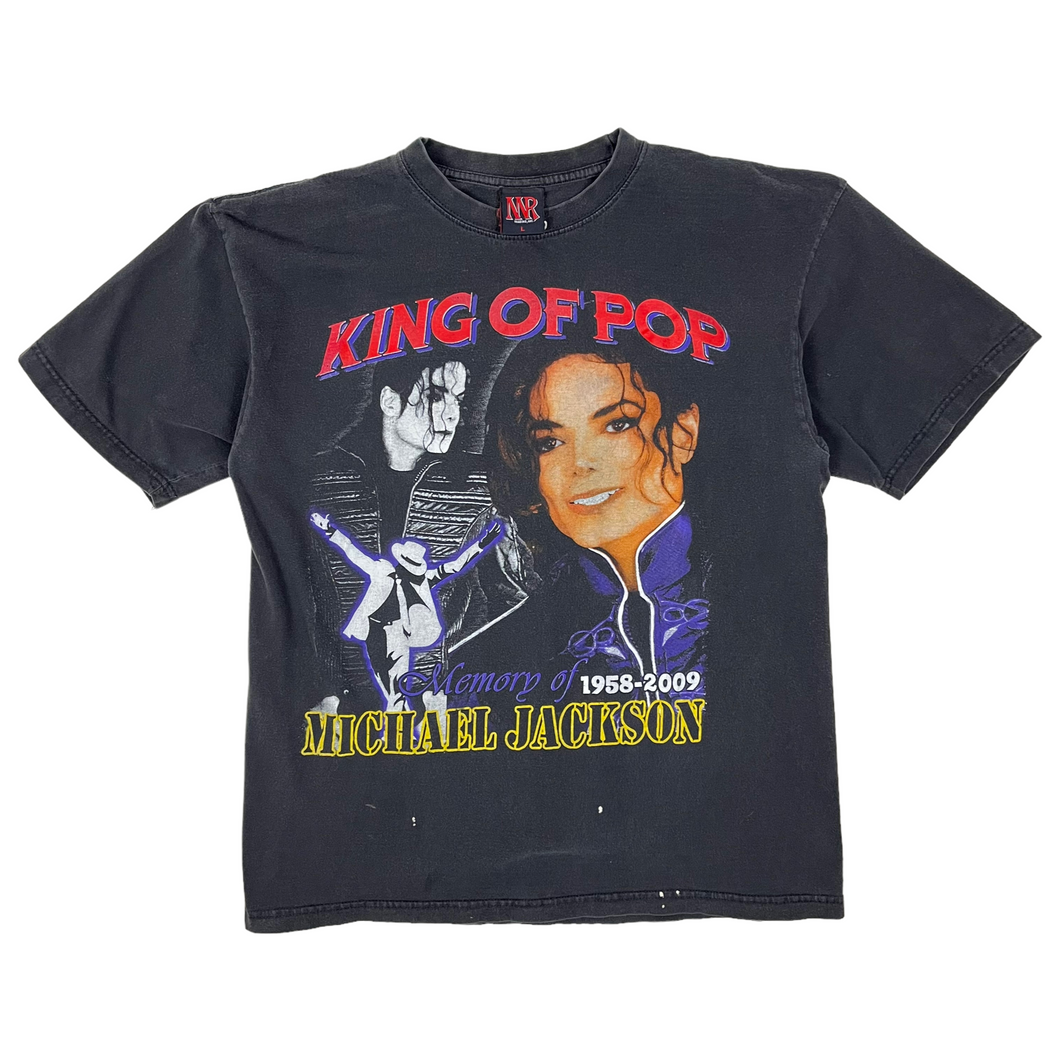 Michael Jackson King Of Pop Memorial Rap Tee - Size L