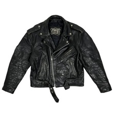 Load image into Gallery viewer, Leather Biker Jacket - Size M
