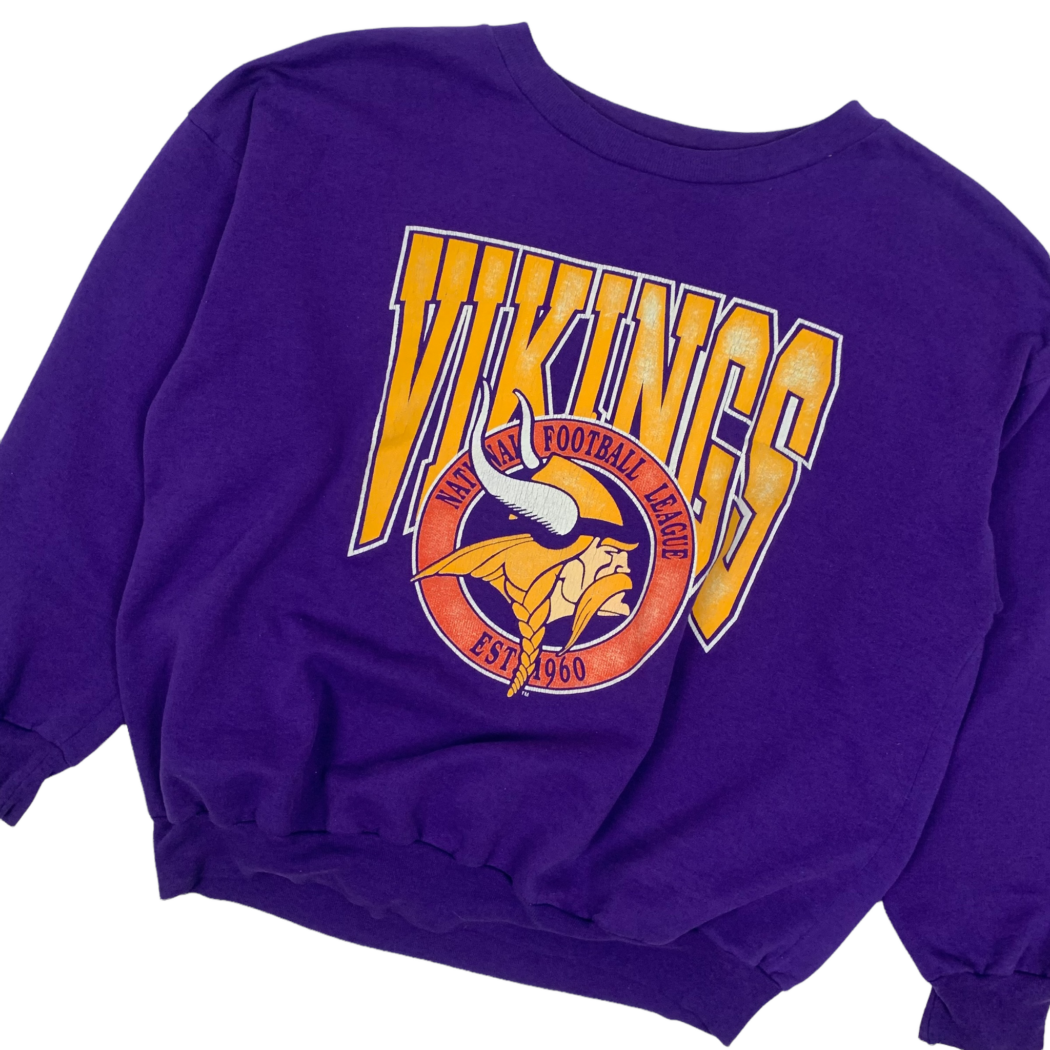 Vintage 90's Starter Minnesota Vikings Crewneck Size Large 