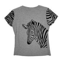Load image into Gallery viewer, Women&#39;s Love Moschino Zebra Babydoll Tee - Size L
