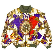 Load image into Gallery viewer, Regal Silk Bomber Jacket - Size M
