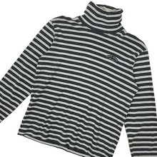 Load image into Gallery viewer, Polo Jeans Charcoal Striped Turtleneck - Size S
