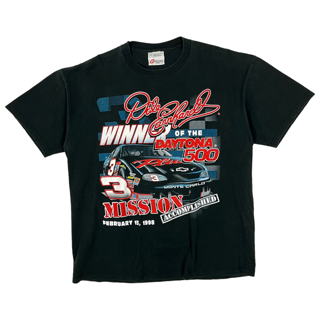 1998 Dale Earnhardt Daytona 500 NASCAR Tee - Size XL