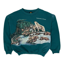 Load image into Gallery viewer, Extinction Is Forever Wolf Crewneck Sweatshirt - Size M
