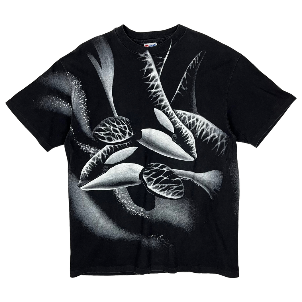 1993 Killer Whale All Over Print Tee - Size XL