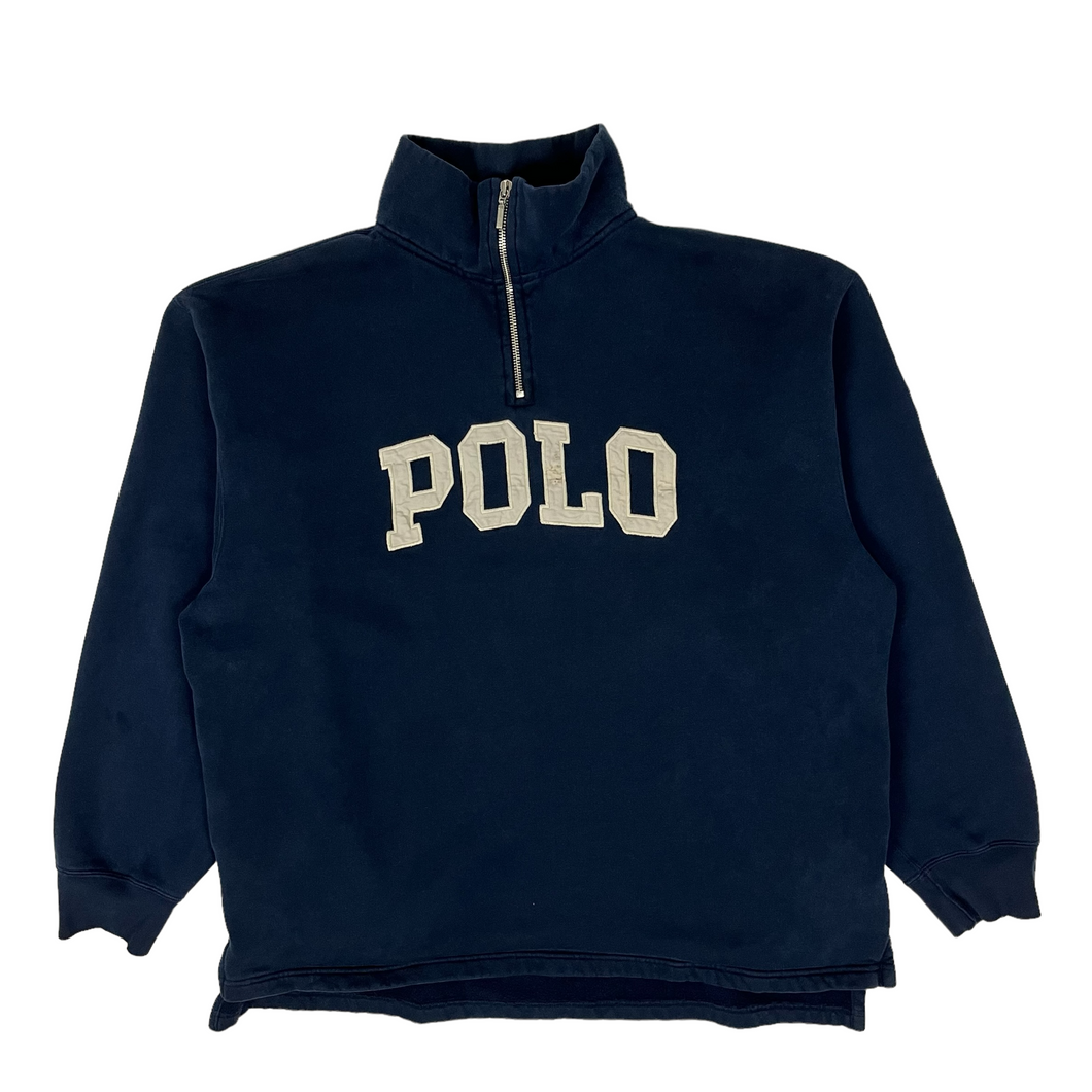 Polo By Ralph Lauren Arc Logo Quarter Zip Pullover - Size XL