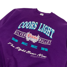 Load image into Gallery viewer, 1992 Coors Light Silver Bullet Beer Crewneck Sweatshirt - Size XL
