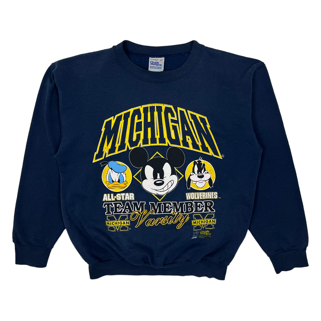 1993 Michigan Mickey Crewneck Sweatshirt - Size M