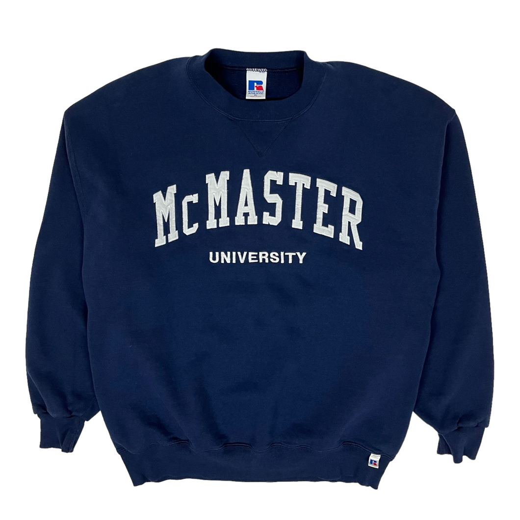 McMaster University Russell USA Made Crewneck Sweatshirt - Size XL