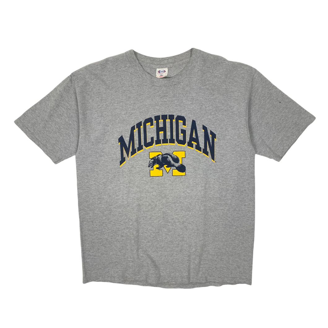 Michigan University Heavyweight Mesh Tee- Size XL